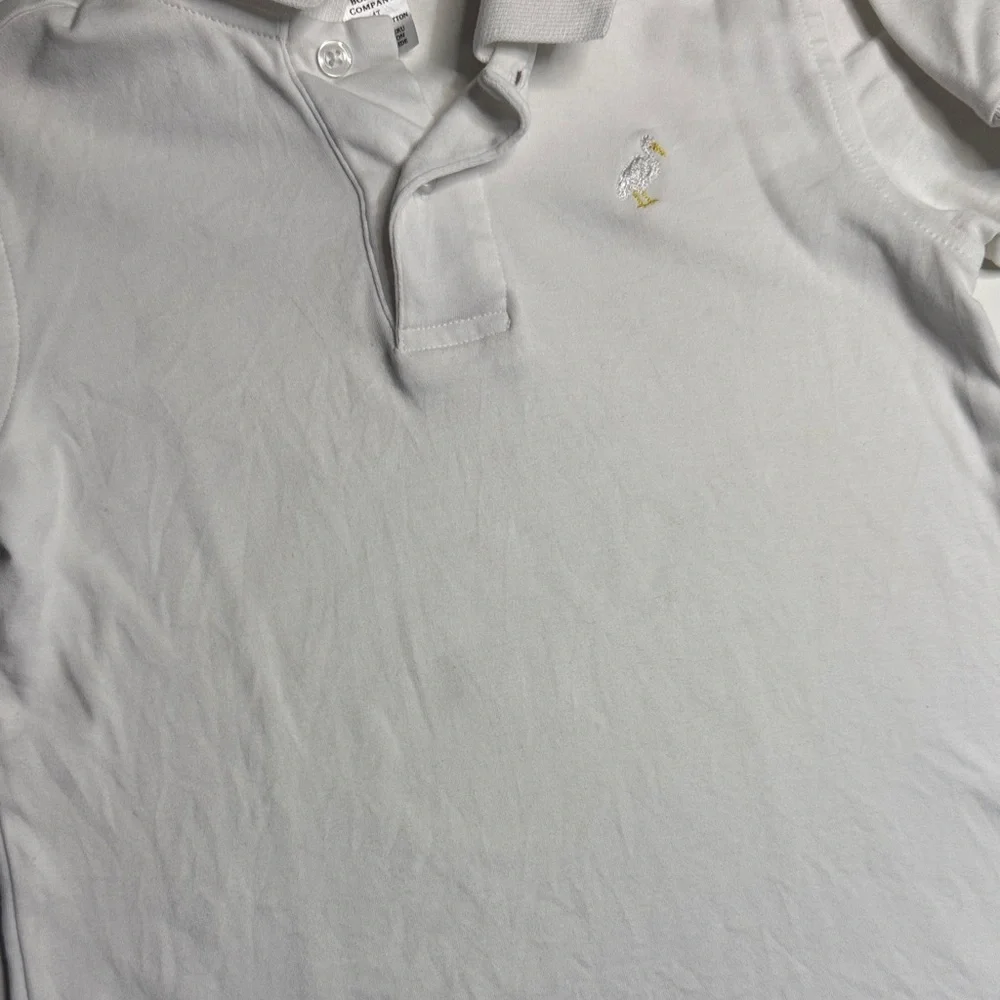 The Beaufort Bonnet Company  Classic White pima Polo Shirt for boys 4T - Picture 5 of 5